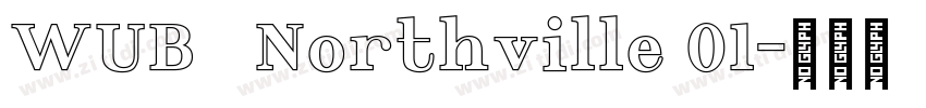 WUB   Northville 01字体转换
